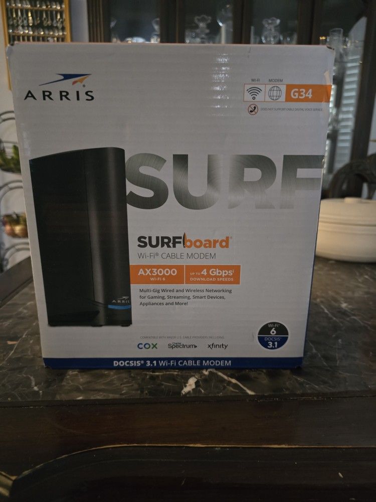 Motorola ARRIS G34 Modem Router Doc Sis 3.1