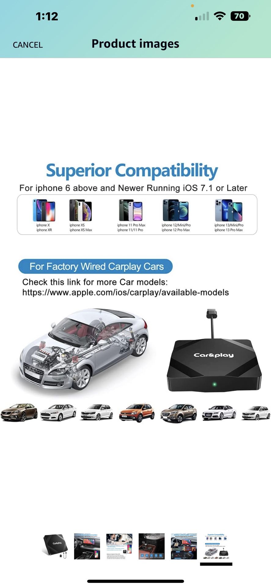 Wireless CarPlay Adapter