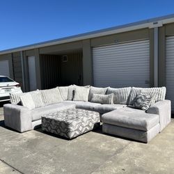 White sectional couch