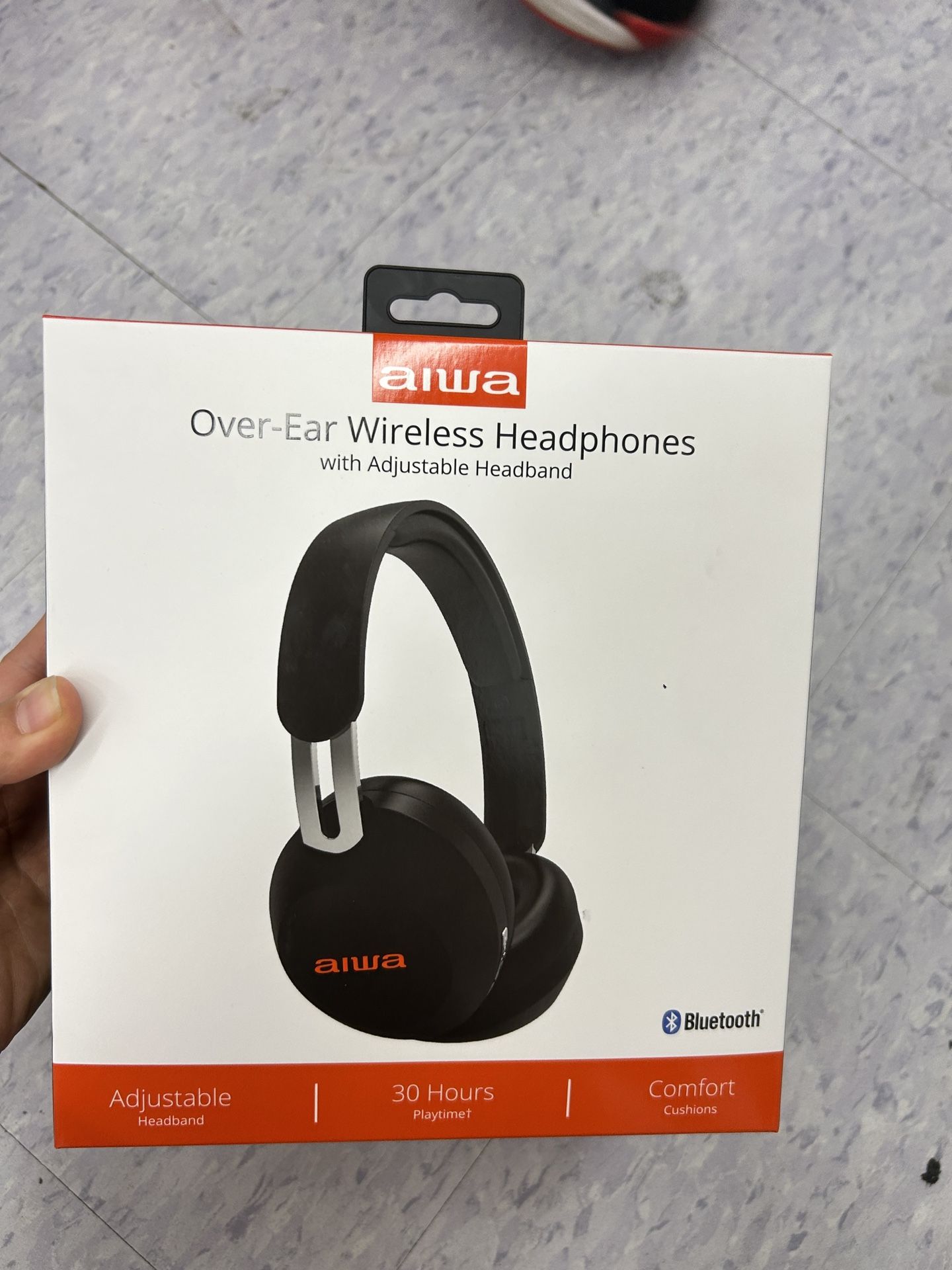 NWT Aiwa Over-Ear Wireless Headphones