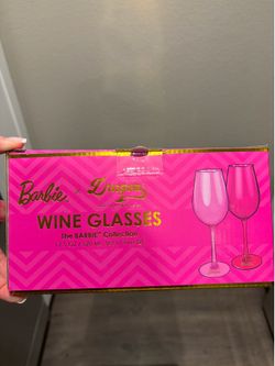 Barbie x Dragon Glassware Stemmed Wine Glasses Set