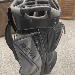 Callaway Reva Lite Golf Bag Cart Bag Gray Black 14-Way Divide Strap Women's 