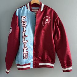 Mitchell & Ness Men’s Officially Licensed MLB Philadelphia Phillies Jacket