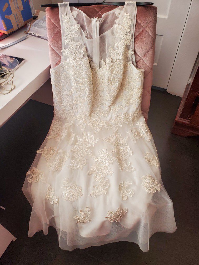 Danny Couture Ivory Wedding Dress