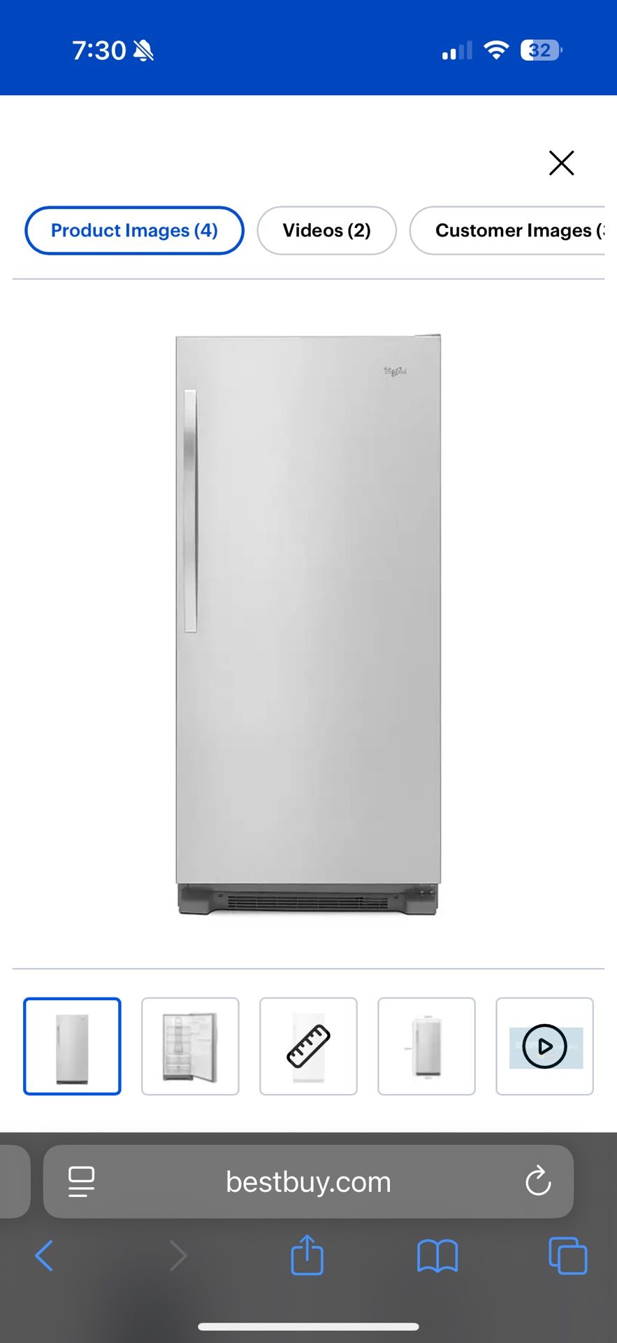 Whirlpool Freezerless refrigerator