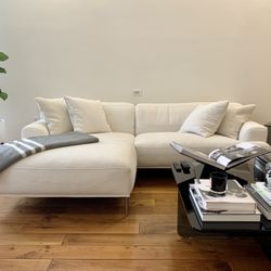 Article Quartz White Abisko Left Facing Sectional Like New