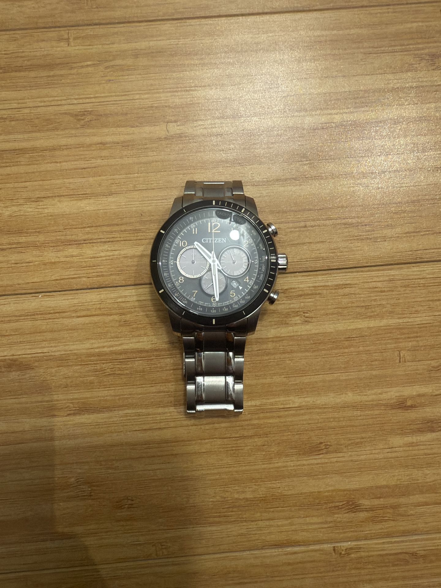 Citizen Chronograph Stainless Steel Men’s Watch – Black Dial