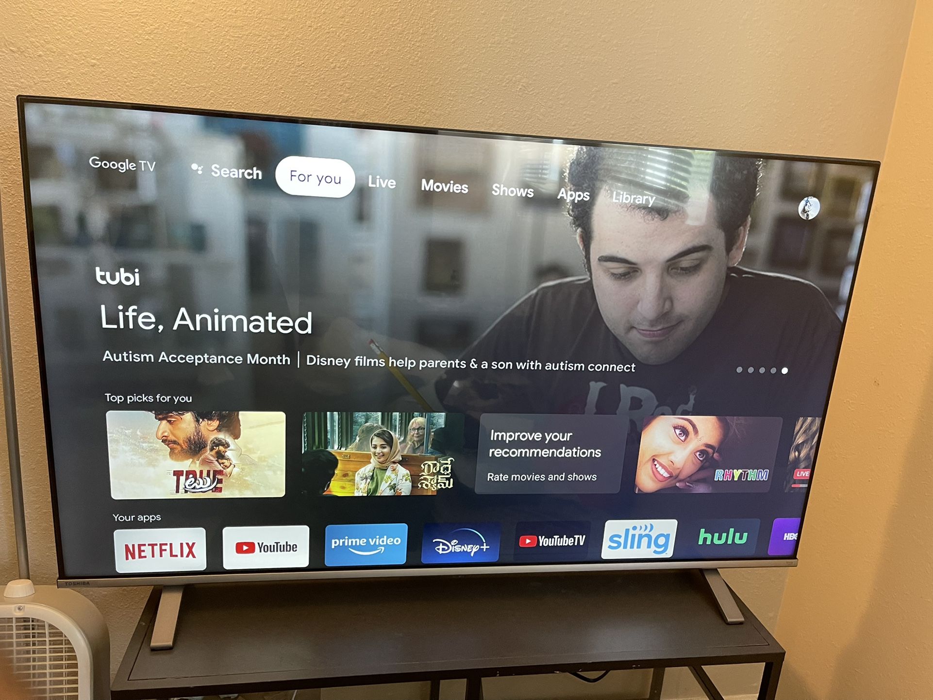 Toshiba 55in 4k Smart TV With Dolby Vision, Fire Tv And Google TV