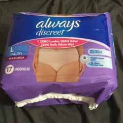 Always Discreet Large Underwear