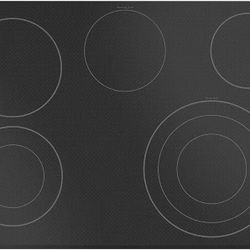 GE WB62X31946 Range Main Top, Glass Cooktop, Black
