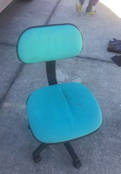 Blue Rolling Chair