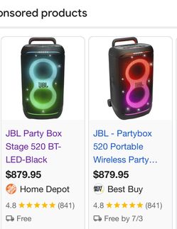 JBL party box 520 speaker