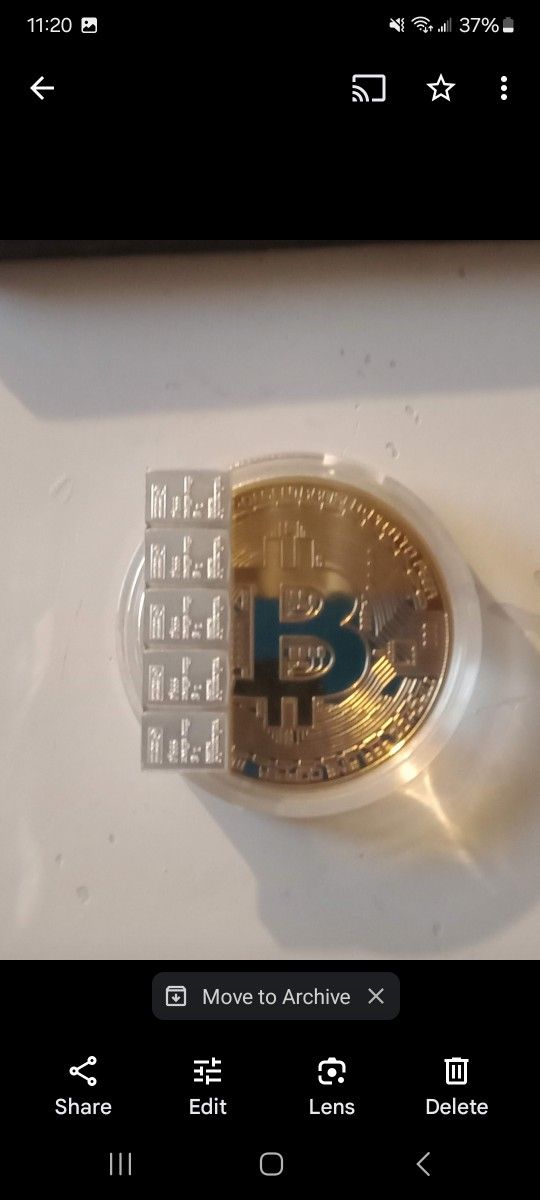 1oz Gold Bitcoin / 5g VALCAMBI Silver Bundle 