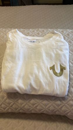 Large True Religion White T Shirt