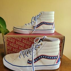 Vans SK8-Hi Red White & blue W Size 8 M Size 6
