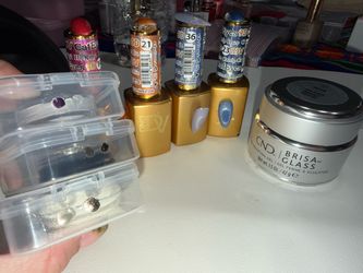 DND 9D Cat eye gel, CND Brisa Glass sculpting gel,Chrome(Kendall Fl)