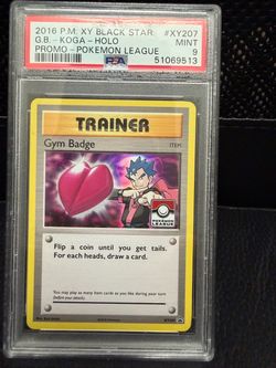 2016 Pokemon Card Graded PSA Holo PromoTrainer XY207