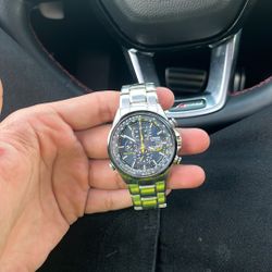 CITIZEN Blue Angels World Eco-Drive AT8020-54L Black Men's Watch