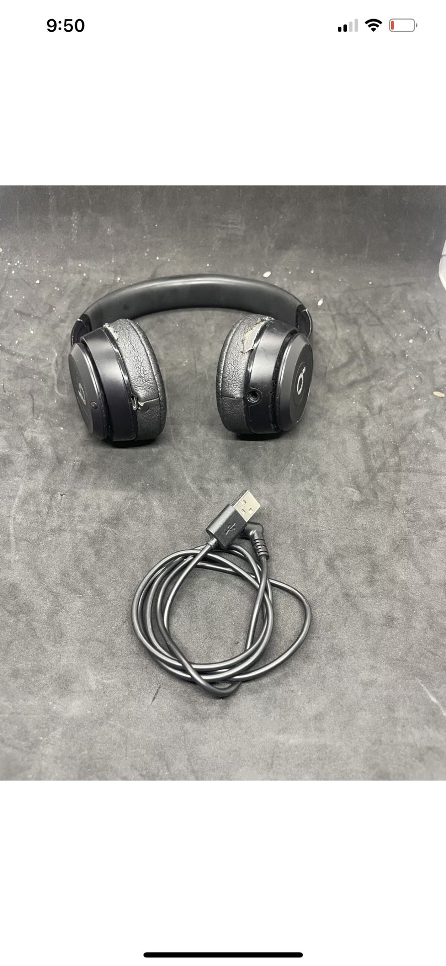 Beats By Dre Solo 3 Wireless Bluetooth Headphones Black A1796