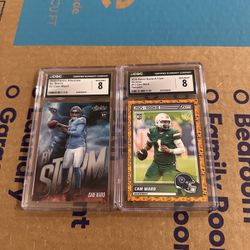 2 Rookie Cam Ward Cards Graded By CGC