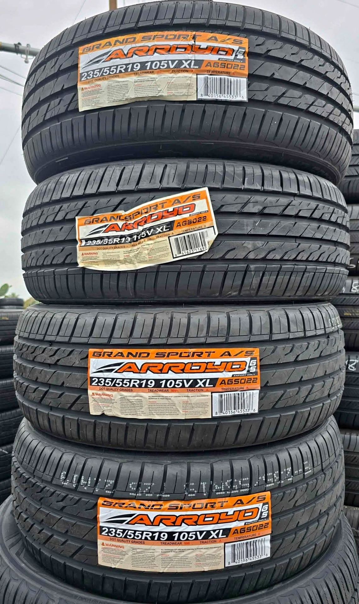 235 55 19 Vendo Un Set De Llantas Nuevas Con Garantía Marca ARROYO