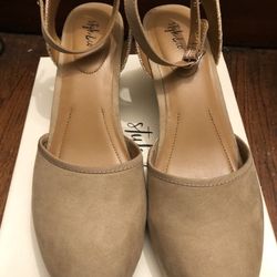 Style & Co Marlena Light Taupe MC Wedge Espadrille Women Shoes