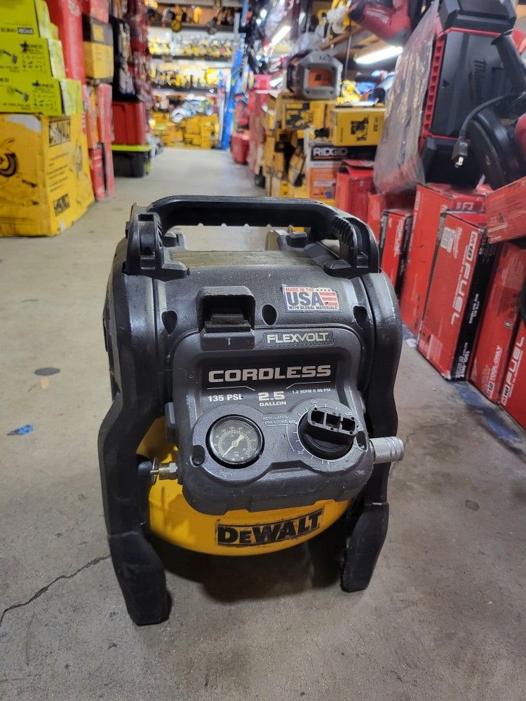 DEWALT 60V FLEX VOLT BRUSHLESS CORDLESS AIR COMPRESSOR TOOL ONLY 
