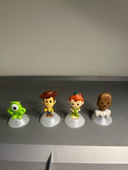 Disney 100 Mini Figure Lot Woody Peter Pan Mike Wazowski Chewbacca