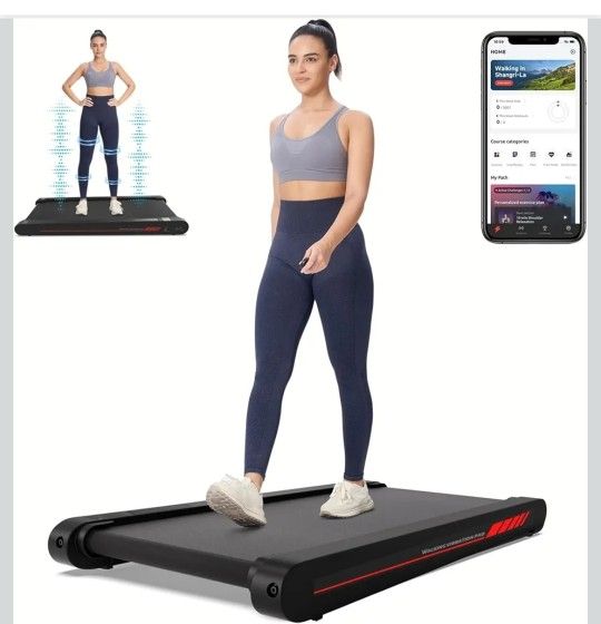 Sperax Walking Treadmill Pad with APP, 3 in 1 Under Desk Treadmill, 400W Low Noise Walking Vibration Pad with Remote Control,Portable Treadmills for H