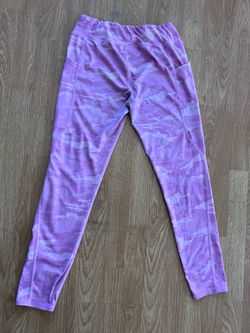 Athletic Works Girls XL Pink Camouflage Ankle Leggings Polyester Spandex