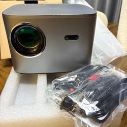 Groview 4K Projector with WiFi and Bluetooth, 1000 ANSI Movie Projector for Outdoor Use, Proyector with 50-100% Zoom, Compatible with iOS/Android/HDMI