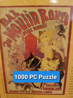 NEW! 1000 PC Pomegranate Puzzle Game "Bal Au Moulin Rouge"
