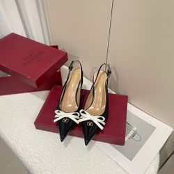 Bow pure high heels