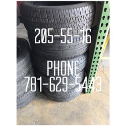 Used Tire For Sale 205/55/16 $40 each installed