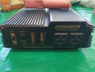 Convertter from 12 volts DC to 120volts,300 amps
