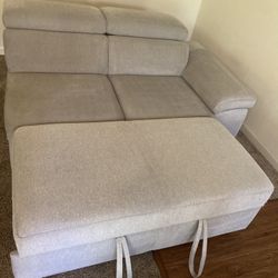 Section, Pull Out Bed & Ottoman 