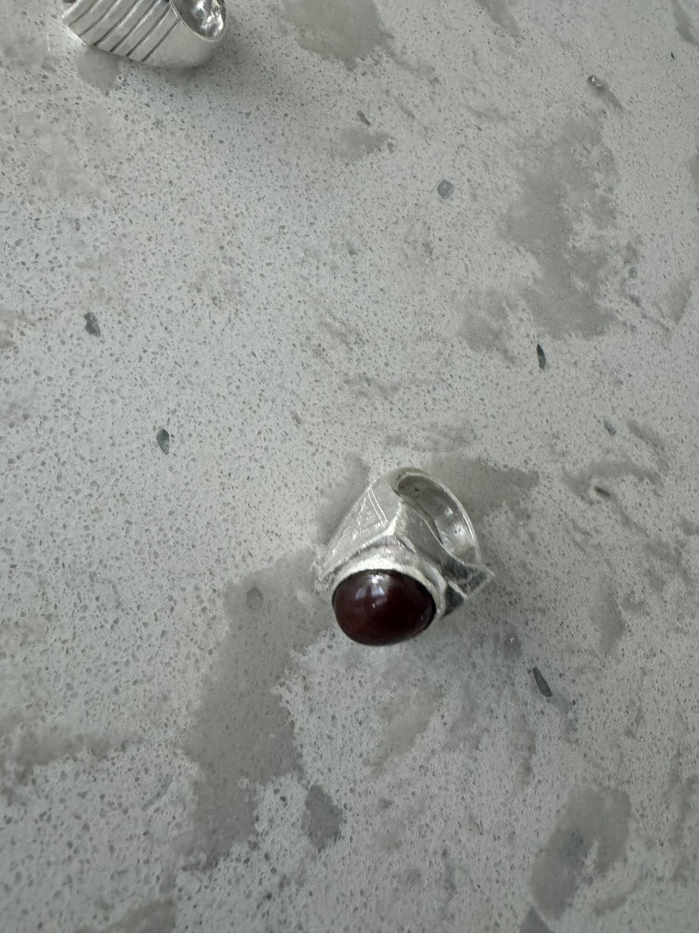 Real Aqeeq Ring Pure Silver Pure Stone