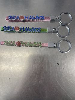 Custom Keychains And Bracelets With Seahawks