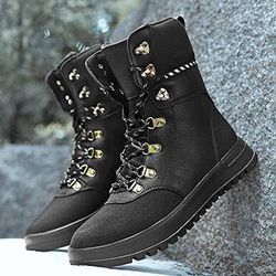 NEW SZ 9.5 Men Insulated Winter Snow Boots Booties Waterproof Comfortable Non-Slip Lightweight Warm Ankle Trekking Outdoor Shoes