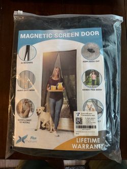 Magnetic screen door