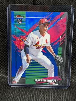 2026 Topps Finest JJ Wetherholt RC True Blue Refractor /150 Cardinals Rookie