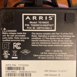 Comcast Xfinity Modem/router Arris TG1682G