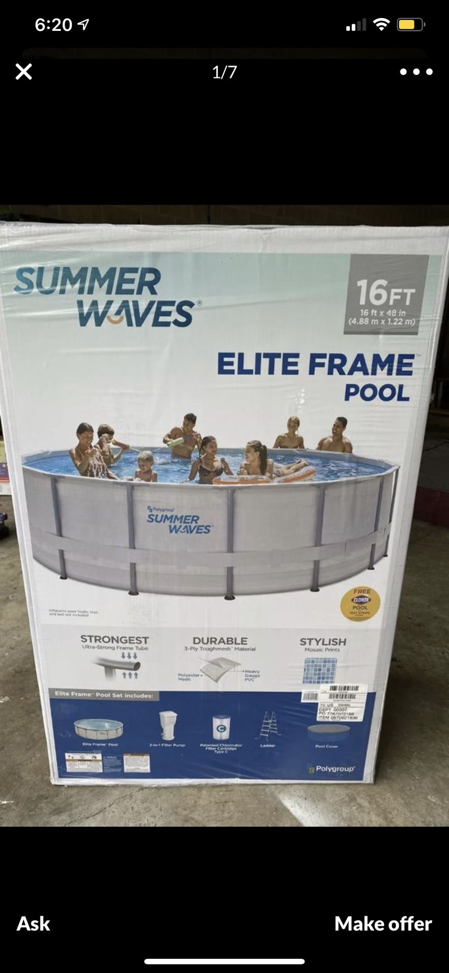 16 FT Pool Brand new for sale !!