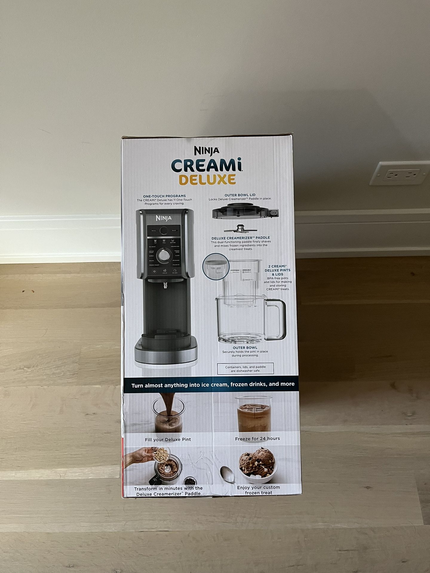Ninja NC301 CREAMi Ice Cream Maker 7 One-Touch Programs 16oz Pints for Sale  in Lynn, MA - OfferUp