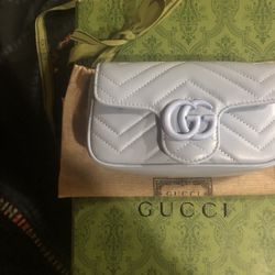 Gucci Shoulder Bag Blue monochrome Marmont Mini 2 0 nWOT
