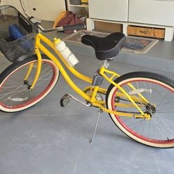 Gravity Cruiser Bike - Cushioned Seat, Basket, Bottle Included!