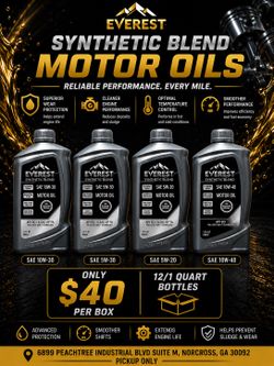 EVEREST Synthetic Blend Motor Oils – Reliable Protection & Smooth Performance