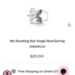 Pandora Star Stud Earring 