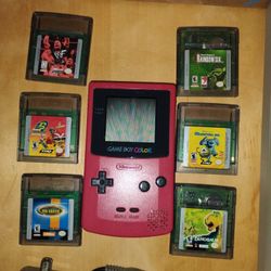 Game Boy Color Berry Red Gameboy Mobile Game Console Games