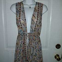 Cardigan Ties On The Wasit Size Medium 